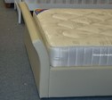 Cream Ottoman Sleigh Storage Bed