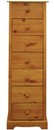 Pine 7 drawer chest