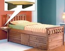 Pine Captains Storage Bed