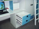 High Sleeper Bed In Blue And White