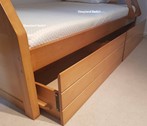 Maple Wooden Three Sleeper Bunk Beds