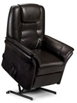 Lifting and tilting recliner armchairs