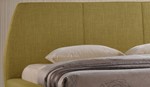 Green Fabric Upholstered Bedstead