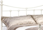 Ornate White King Size Metal Beds
