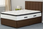 Brown Pillowtop Divan Bed with Drawers