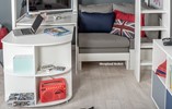 Stompa Highsleeper Pullout Desk Grey Sofa Beds