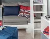 Stompa Grey Corner Sofa Futon Beds