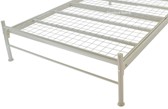 Metal Bristol Bed In Ivory White