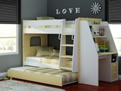Bunk beds with desk
