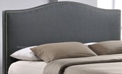 Grey Fabric Upholstered Storage Bed
