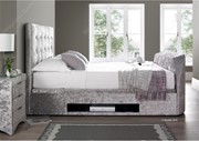 TV bed with ottoman storage