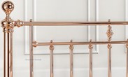 Rose Gold Metal Double Bed Frame