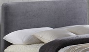 Durban Grey fabric kingsize bed frame