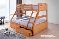 Adult Maple Three Sleeper With Drawers