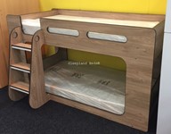 Low Height Bunk Beds In Oak At Sleepland Bed Shop