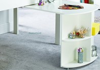 Stompa white mid sleepers beds desk