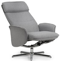 Tiana Grey Swivel And Recliner Chair