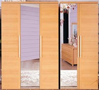 Three and Two Wardrobe with mirror