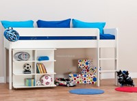 Stompa Uno One Midsleeper Bed With Desk Closed