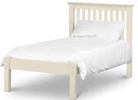 White single bed frame