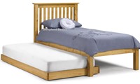 Pine single guest bed frame