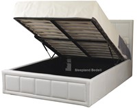 White 4ft ottoman beds