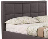 Grey Sia king size ottoman bed