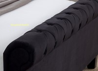black velvet fabric bedsteads