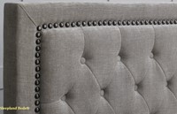 fabric bedstead with studs