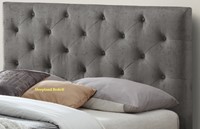 grey fabric bed frames