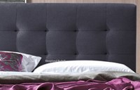 Novara Dark Grey Fabric Bed