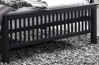 Meridian Small Double Black Metal Bed Frame