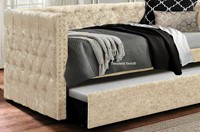 Champagne fabric daybeds with trundle