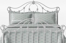 Handmade White Metal Bed Frame