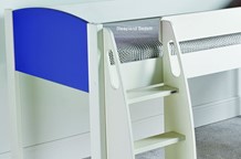 Stompa Blue mid sleeper beds with desk