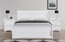Sweet Dreams White Wooden Robin Ottoman Bed Frame In King Size