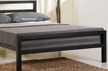 City Block Double Black Bed Frame