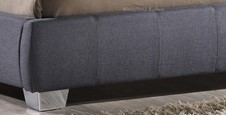 Braunston Upholstered Bed Frame In Grey Fabric