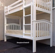 White Bunk Beds In Sleepland Bed Shop