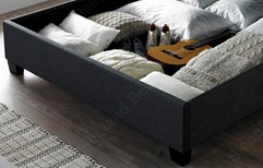 Kaydian Accent Bed In Slate Fabric