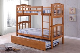 Wooden Bunk With Guest Bed Trundle