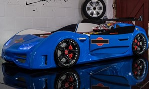 Blue GTR750 Race Car Bed
