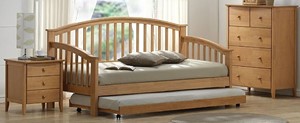Wooden Day Bed with Trundle