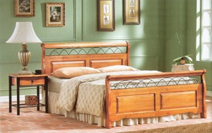 Duke Bed Frame | Solid Wood Oak Finish