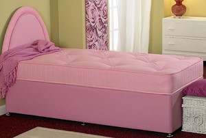 Kiddies Pink Divan Bed