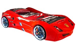 Red Aventador Race Car Bed
