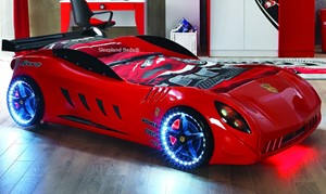 Red F55 GTO Race Car Bed