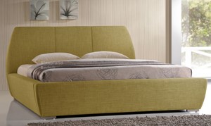 Time Living Naxos Green Fabric Bed Frame