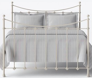 Ivory cast iron bed frame