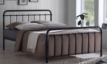 Small Double Black Metal Miami Bed Frame